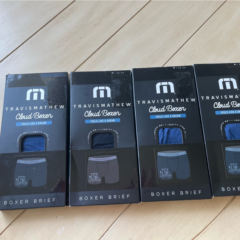 4 pairs of Travis Mathew Cloud Boxer Briefs, NWT